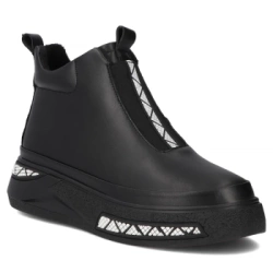 Leather ankle boots Filippo DBT7277/25 BK black