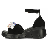 Leather sandals Filippo DS4456/23 BK black