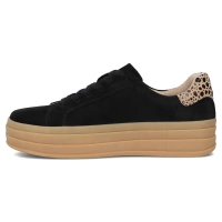 Skórzane sneakersy Filippo DP6744/25 BK LEO czarne