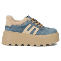 Leather shoes Filippo DP7110/25 BL blue