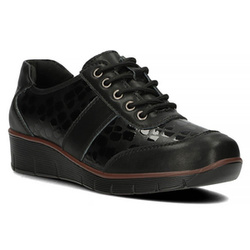 Leather shoes Filippo DP028/22 BK CR black