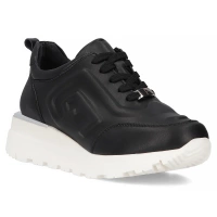 Skórzane sneakersy Filippo DP6849/25 BK czarne