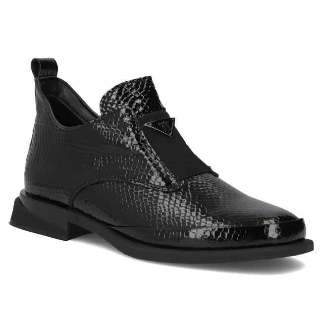Skórzane botki Filippo DBT6425/25 BK czarne