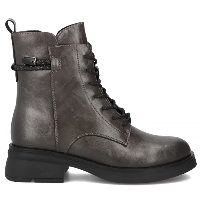 Leather ankle boots Filippo DBT7453/25 GR grey