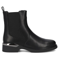 Skórzane botki Filippo DBT7196/25 BK czarne