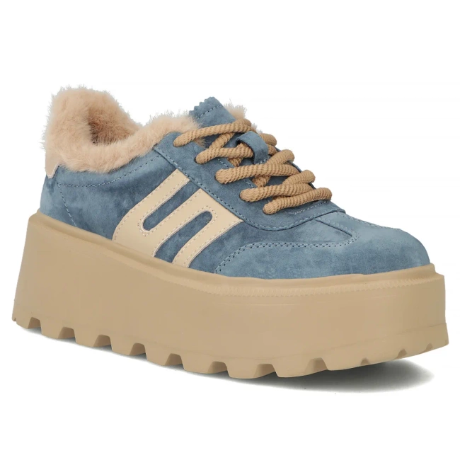Leather shoes Filippo DP7110/25 BL blue