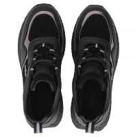 Skórzane sneakersy Filippo DP7406/25 BK czarne