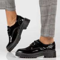Leather boots Filippo GLN441/23 BKL black lacquered