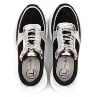 Leather Sneakers Filippo DP2056/21 BK SI black