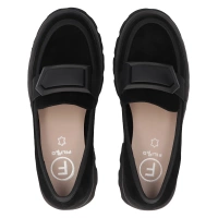 Skórzane lordsy Filippo DP6275/24 BK czarne