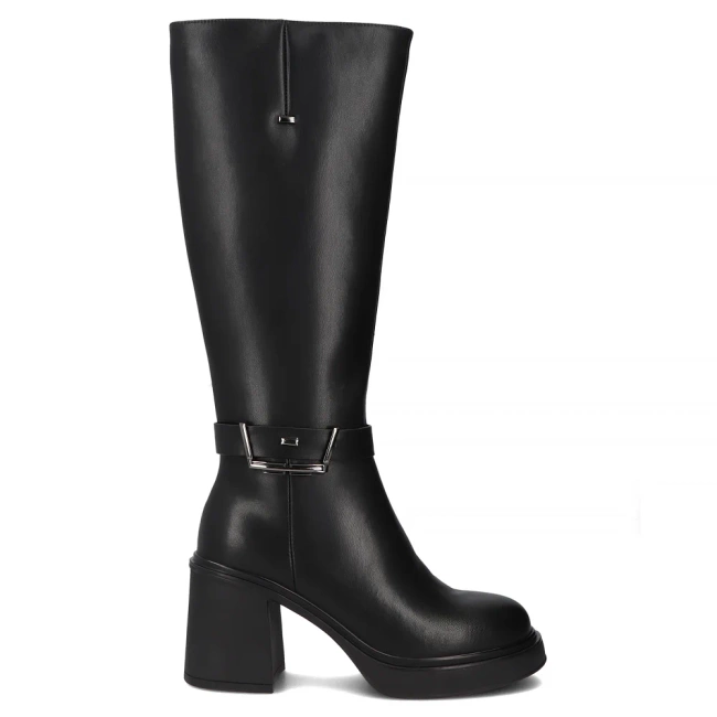 Leather ankle boots Filippo DKZ7235/25 BK black