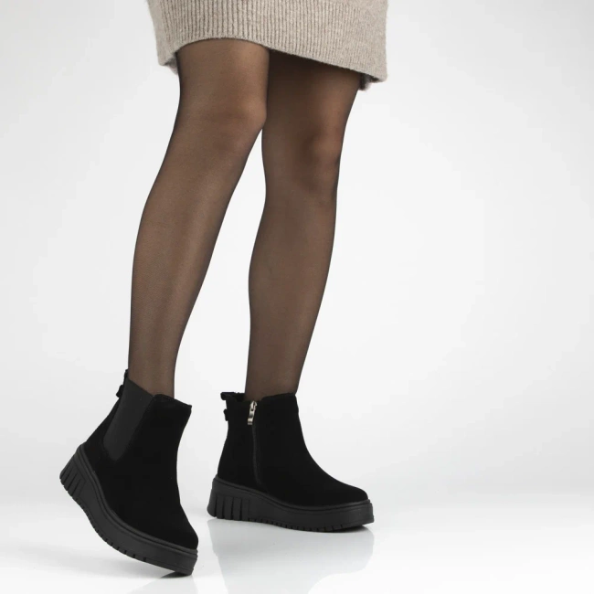 Leather ankle boots Filippo DBT7279/25 BK black