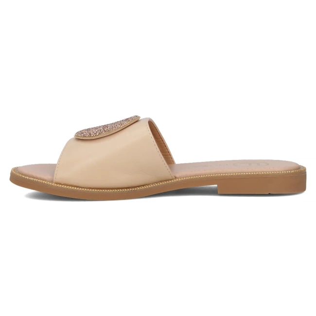 Klapki Filippo DK6217/25 BE beżowe