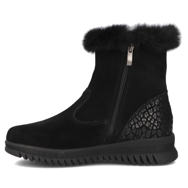 Leather ankle boots Filippo DBT7271/25 BK black