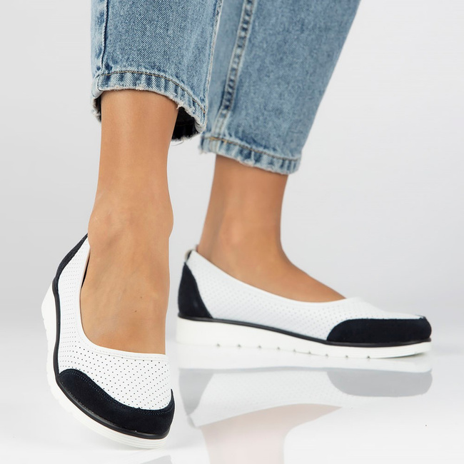 Leather shoes Filippo DP4524/23 WH NV white