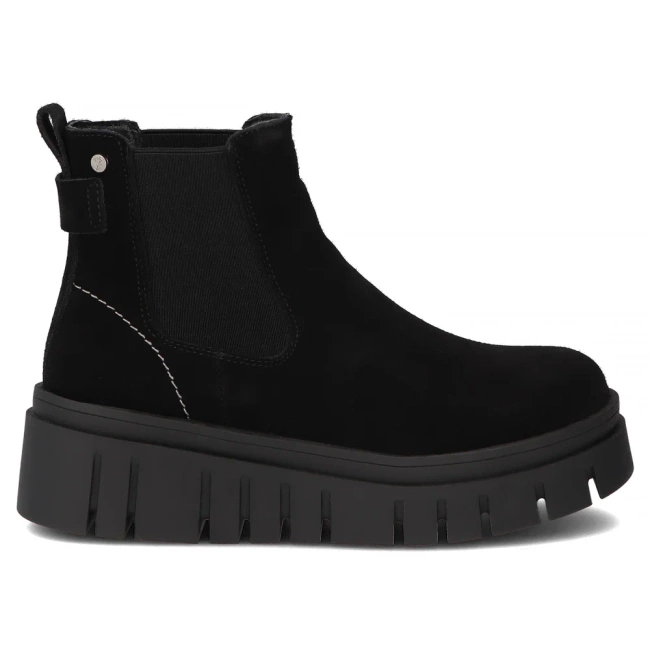 Leather ankle boots Filippo DBT7266/25 BK black