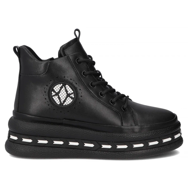 Leather ankle boots Filippo DBT7120/25 BK black