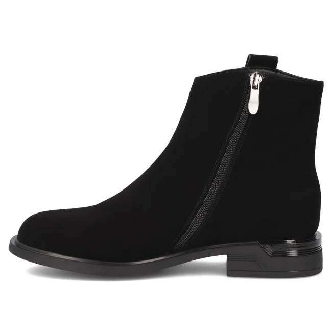 Skórzane botki Filippo DBT7379/25 BK czarne