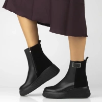 Leather ankle boots Filippo DBT7268/25 BK black