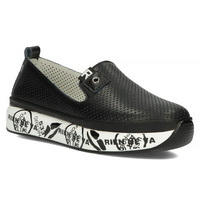 Leather shoes Filippo DP4409/23 BK black