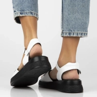 Leather sandals Filippo DS6755/25 WH white