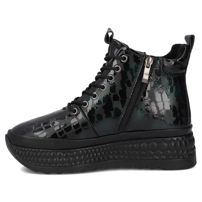 Leather ankle boots Filippo DBT7278/25 GE dark green