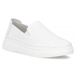 Skórzane półbuty Filippo DP6752/25 WH białe