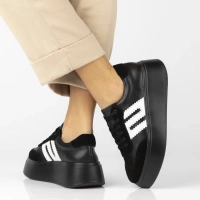 Skórzane sneakersy Filippo DP7289/25 BK czarne