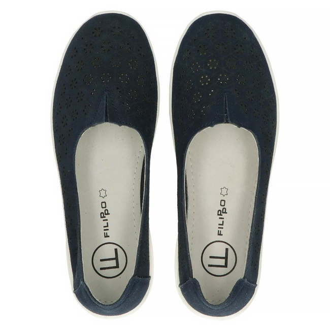 Leather shoes Filippo DP3673/22 NV navy