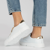 Leather shoes Filippo DP4528/23 WH white