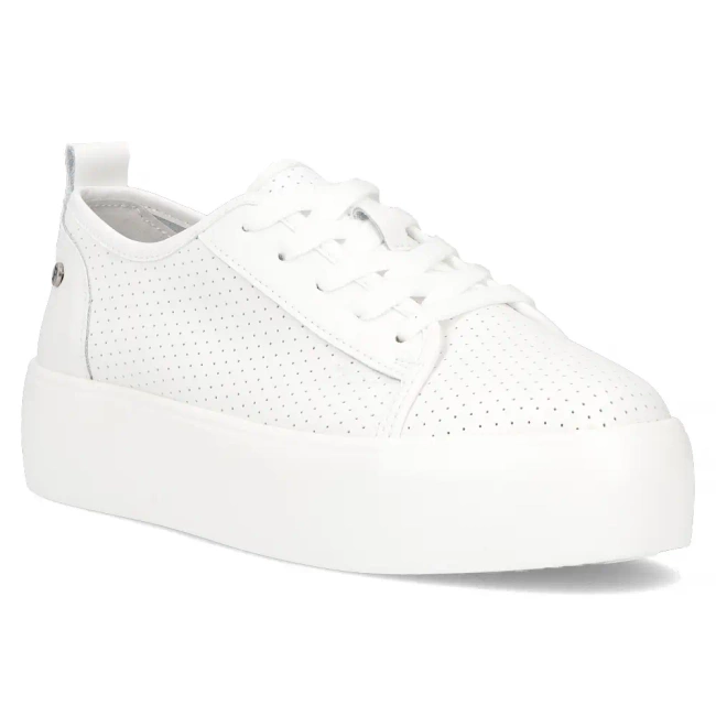 Leather sneakers Filippo DP6116/25 WH white