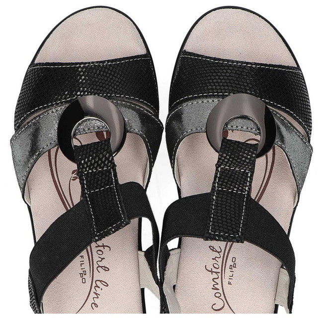 Sandały Filippo DS1417/20 BK Black