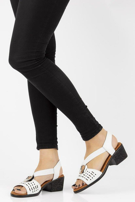 Leather sandals Filippo DS2308/21 WH white