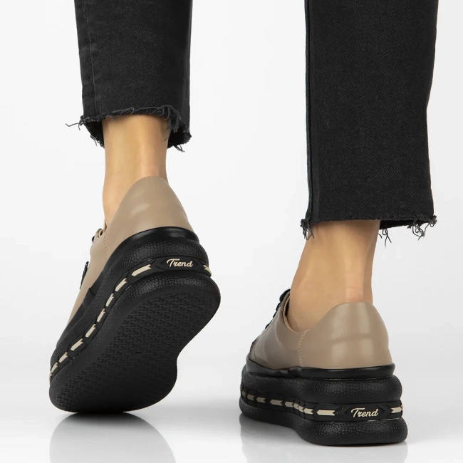 Leather sneakers Filippo DP7119/25 TP taupe