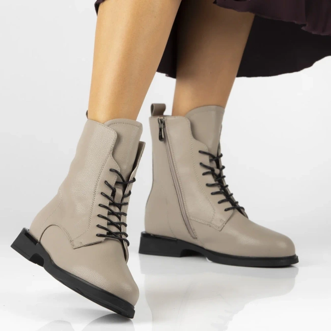 Leather ankle boots Filippo DBT7222/25 BE beige