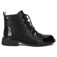Leather ankle boots Filippo DBT7154/25 BK black