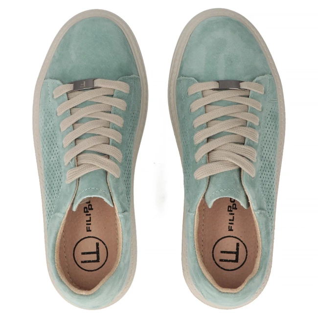 Leather sneakers Filippo DP7502/26 GE green