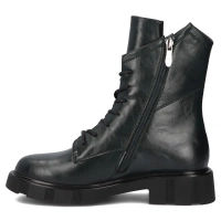 Skórzane botki typu workery DBT7464/25 GE ciemnozielone