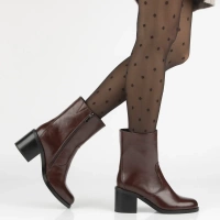 Leather ankle boots Filippo DBT7355/25 BK black