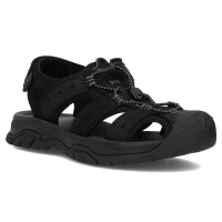 Skórzane sandały Filippo MS7035/25 BK czarne