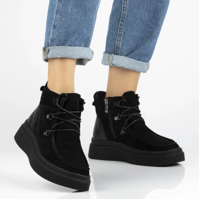 Leather ankle boots Filippo DBT7291/25 GR grey