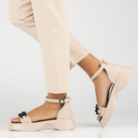 Leather sandals Filippo DS4458/23 BE beige