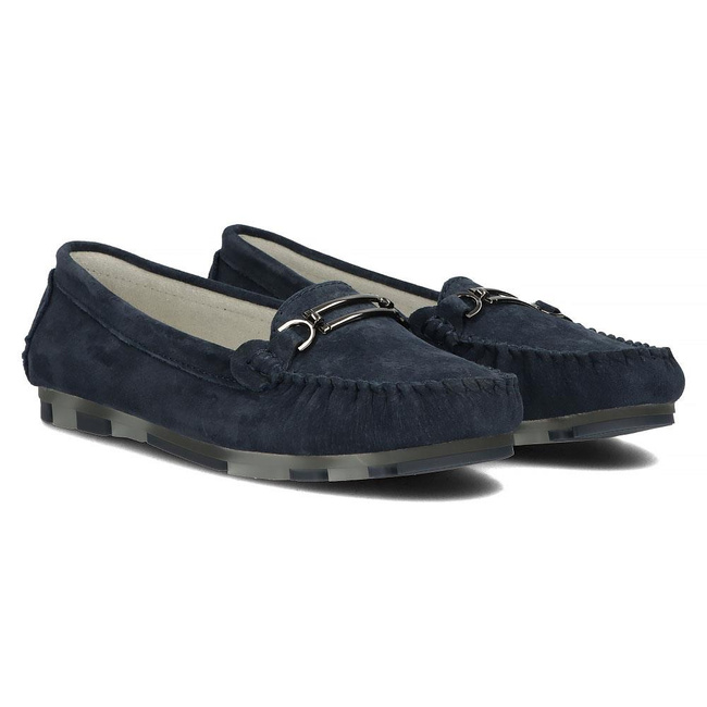 Leather loafers Filippo DP1202/22 NV navy blue