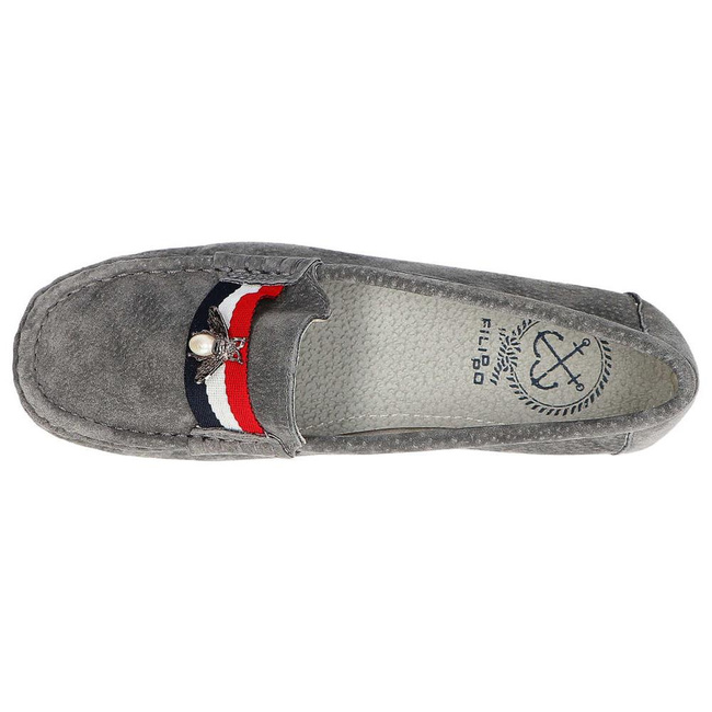 Półbuty Filippo DP1406/20 GR Grey