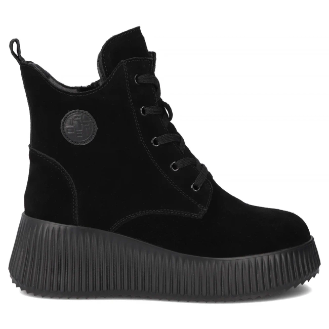 Leather ankle boots Filippo DBT7288/25 BK black