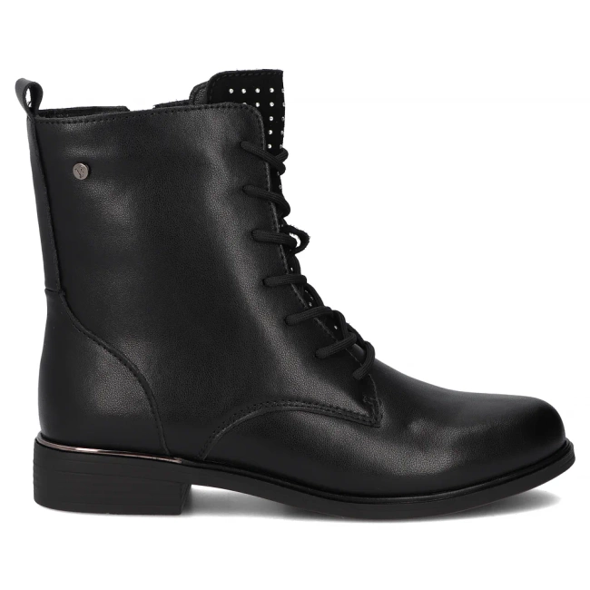 Leather ankle boots Filippo DBT4747/25 BK D black