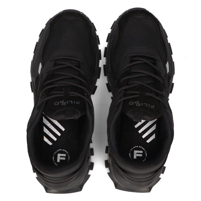 Skórzane buty Filippo MSP2122/21 BK czarne