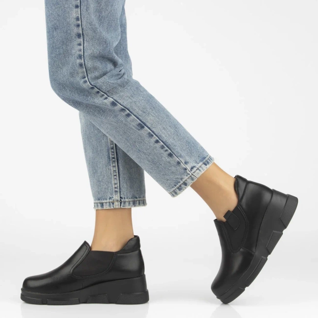 Leather ankle boots Filippo DBT7164/25 BK black