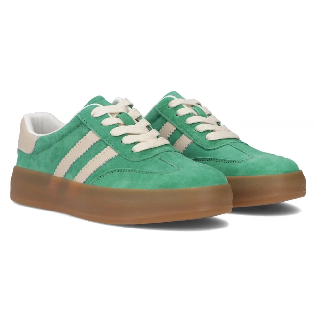 Leather Sneakers Filippo DP6764/25 GE green