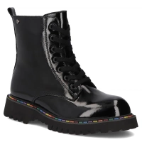 Leather ankle boots Filippo DBT7428/25 BK L black